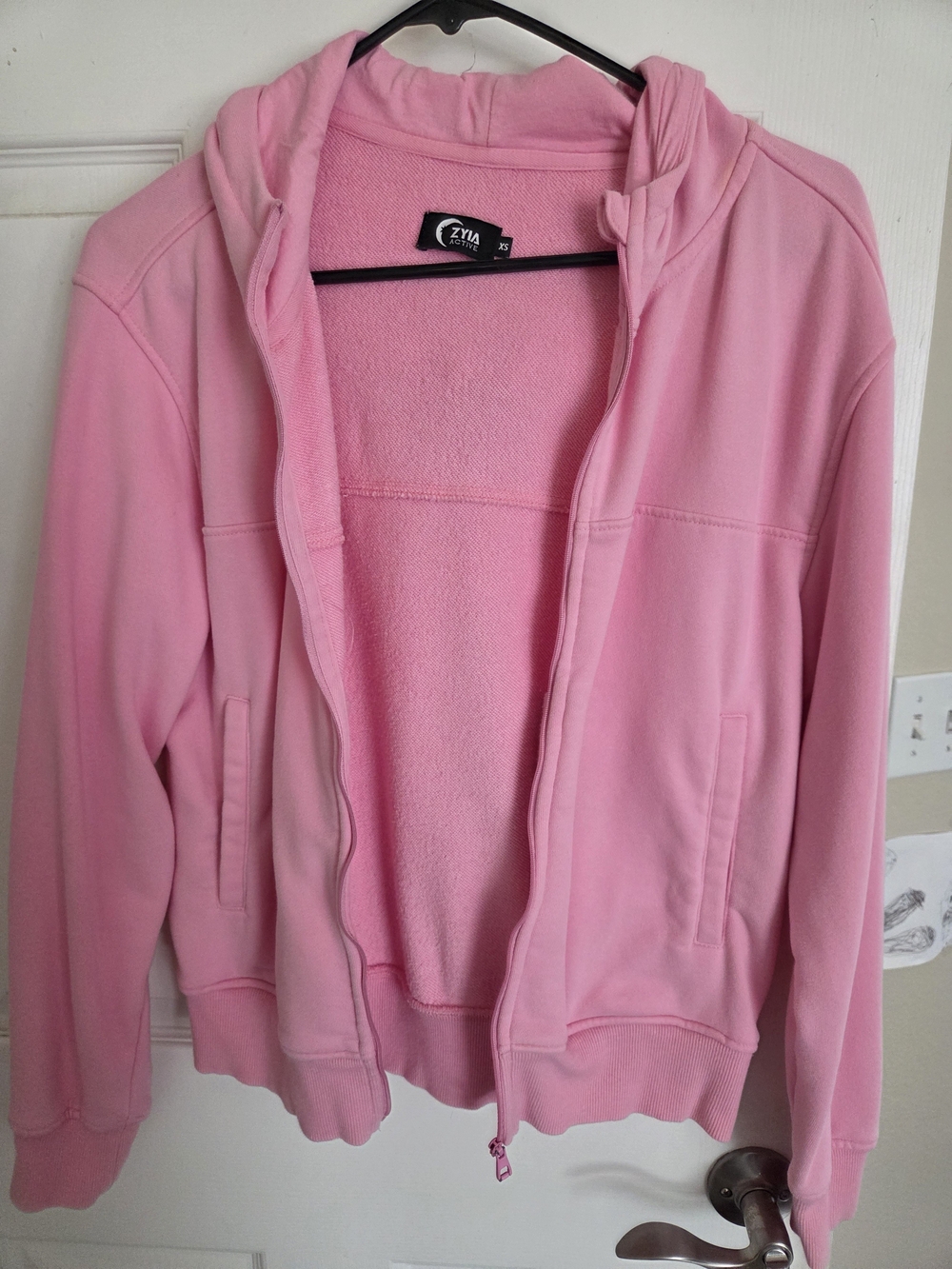 ZYIA Pink Hooded Zip Jacket